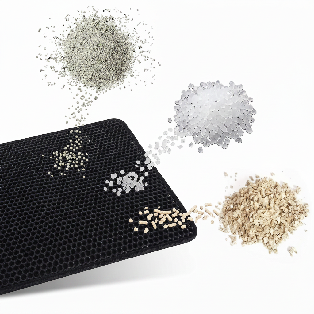 Tapis de litière double couche