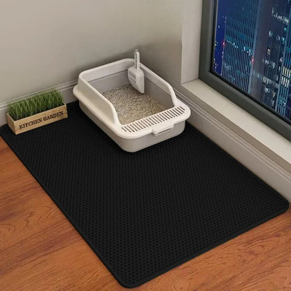 Tapis de litière double couche