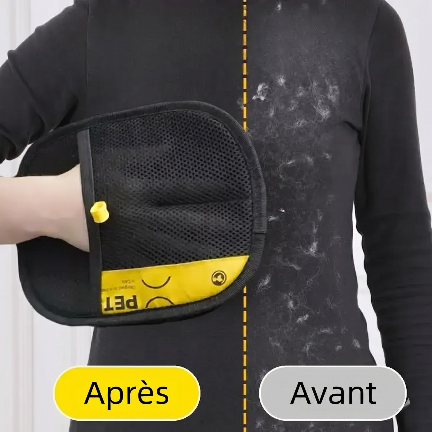 Gant anti-poils électrostatique