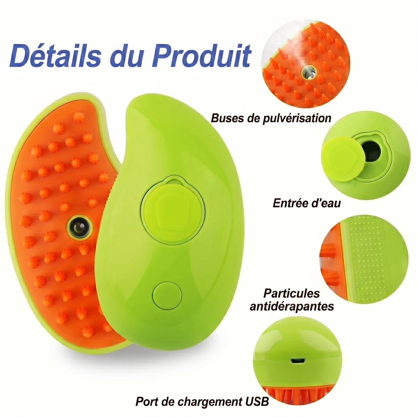 Brosse à vapeur 3 en 1