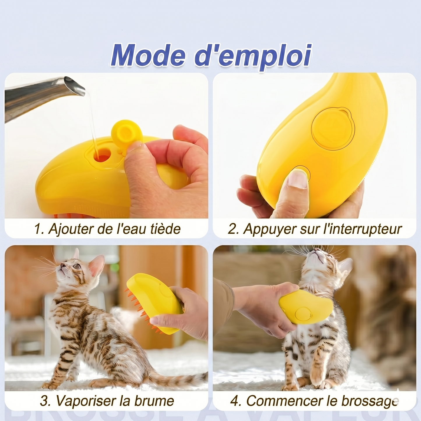 Brosse à vapeur 3 en 1