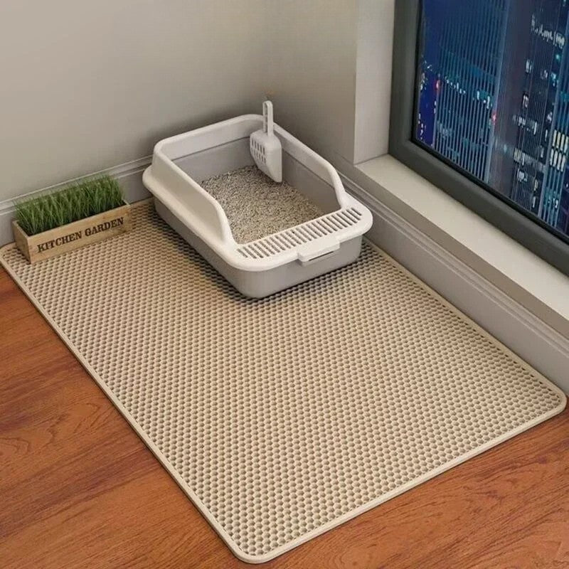 Tapis de litière double couche