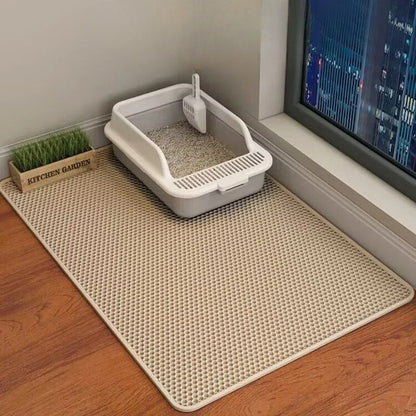 Tapis de litière double couche
